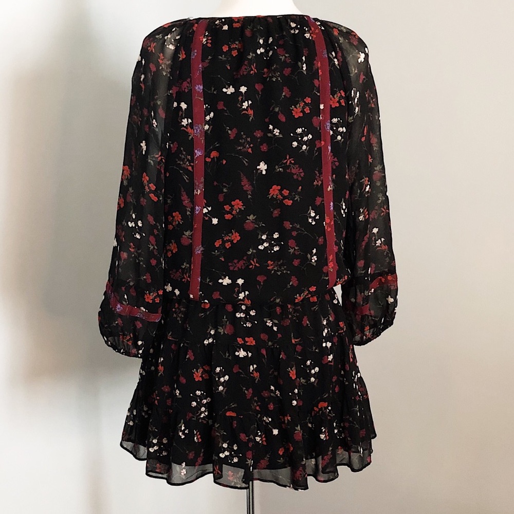 Joie Floral Long Sleeve Mini Dress - Picture 7 of 8